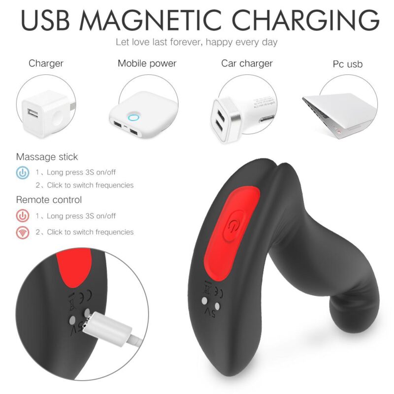 Jiggle anal vibrator, anal pleasure toy, vibrating anal toy, adult toys for anal play, intimate products