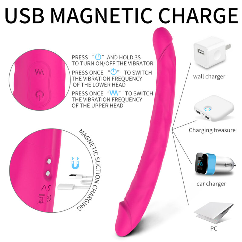 Kings 3 Double-Ended Vibrator, body-safe silicone, dual pleasure, intimate accessories, couple's play, powerful vibrations, adult toys, waterproof vibrator