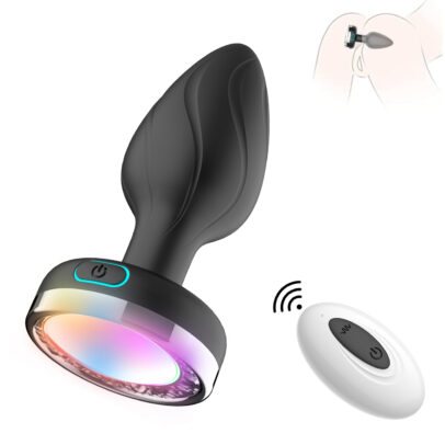 LED anal plug, anal stimulation, body-safe silicone, intimate accessories, pleasure products