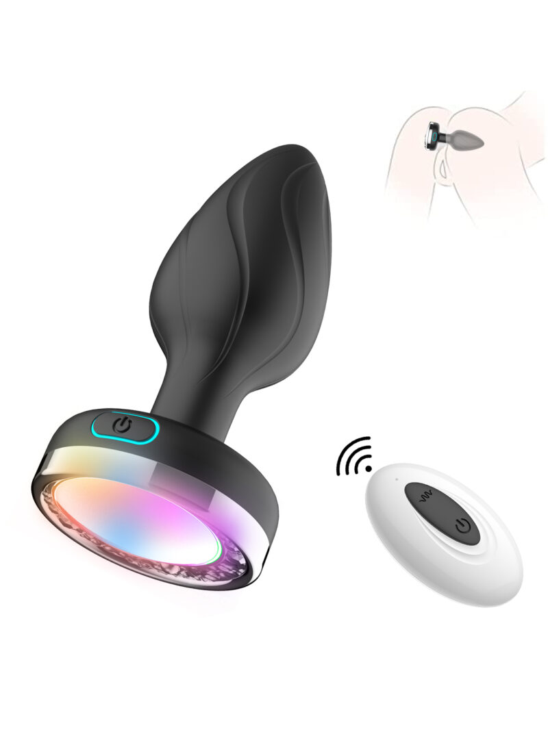 LED anal plug, anal stimulation, body-safe silicone, intimate accessories, pleasure products