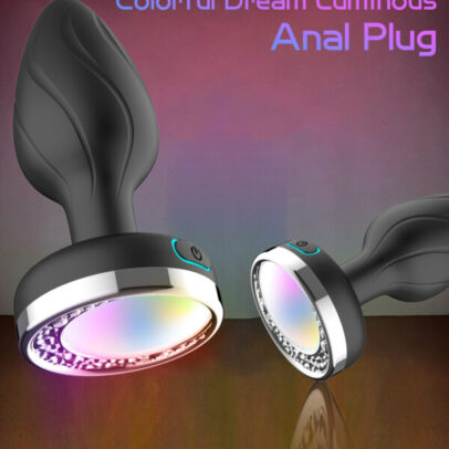 LED anal plug, anal stimulation, body-safe silicone, intimate accessories, pleasure products