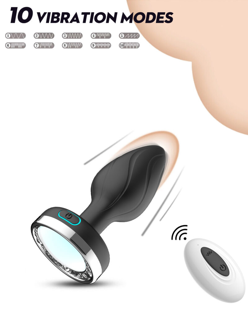 LED anal plug, anal stimulation, body-safe silicone, intimate accessories, pleasure products