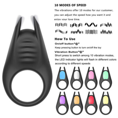 LUCAS II Cock Ring, Vibrating cock ring, Male pleasure products, Intimate accessories, Sexual wellness