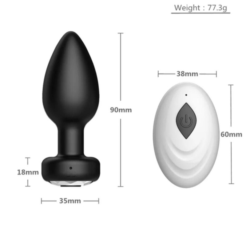 remote-controlled anal plug, anal toys, pleasure products, intimate accessories, body-safe materials